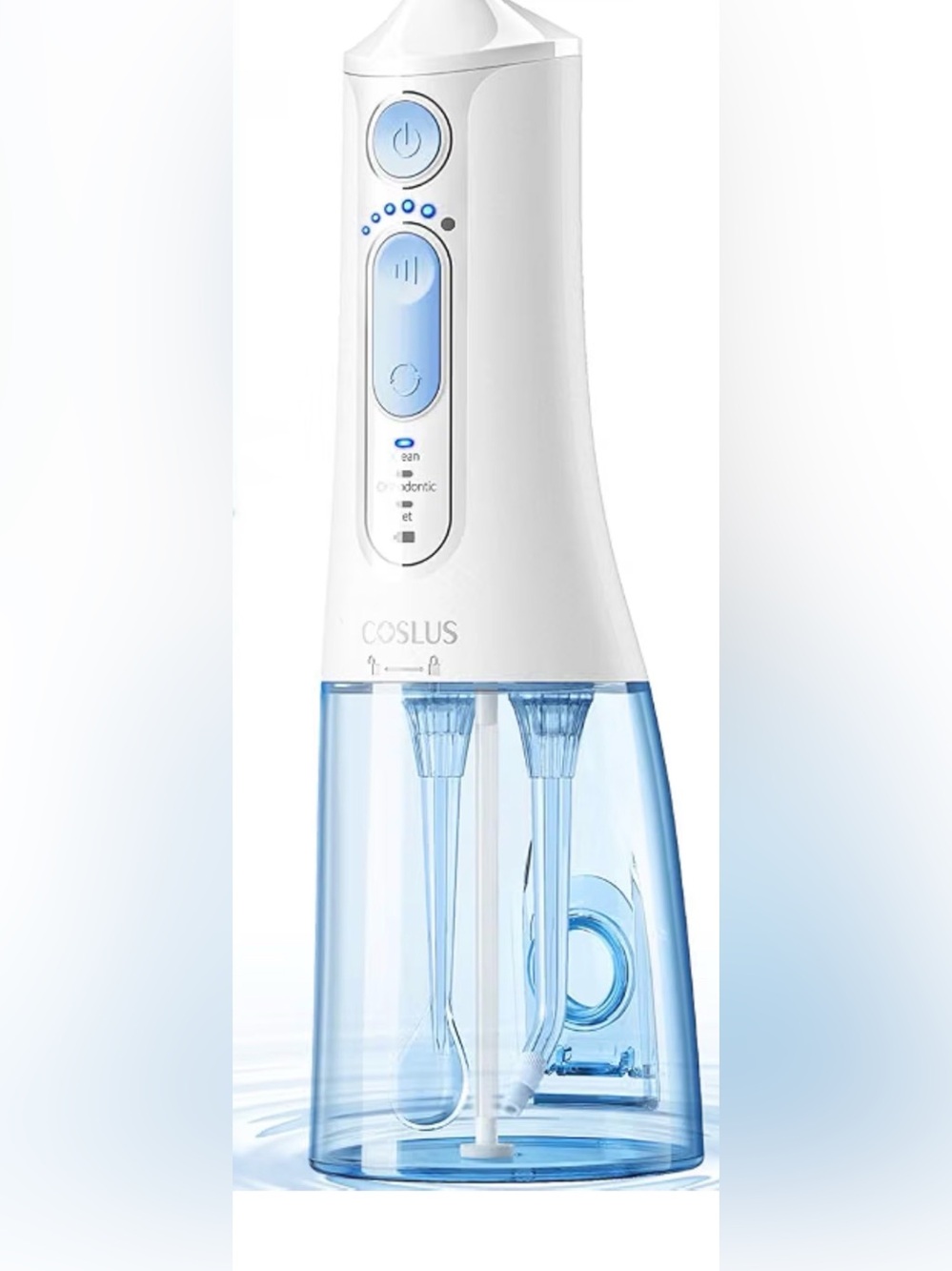 White and Blue Cordless Water Flosser